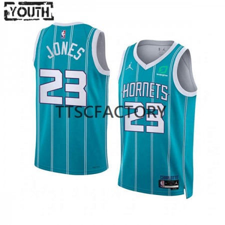Kinder NBA Charlotte Hornets Trikot Kai Jones 23 Nike 2022-23 Jordan Edition Teal Swingman